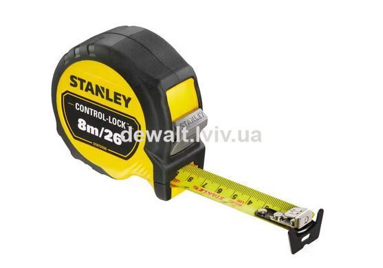 Рулетка вимірювальна CONTROL-LOCK довжиною 8 м/26, STANLEY STHT37236-5