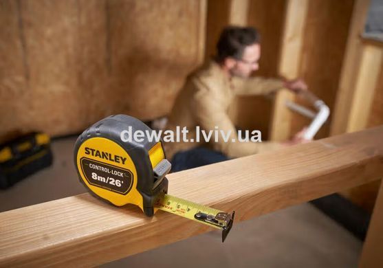 Рулетка вимірювальна CONTROL-LOCK довжиною 8 м/26, STANLEY STHT37236-5