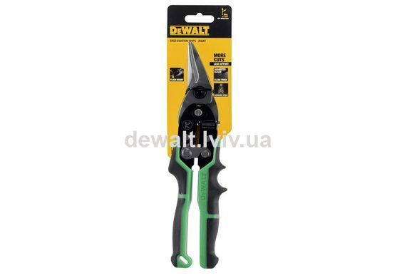 Ножиці по металу ERGO Aviation довжиною 250 мм, праві DeWALT DWHT14674-0