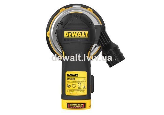 Акумуляторна орбітальна шліфувальна машина 18V XR, 150 мм, DeWALT DCW230NT