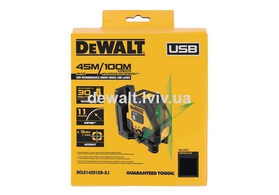 Рівень лазерний лінійний DeWALT DCLE14201GB