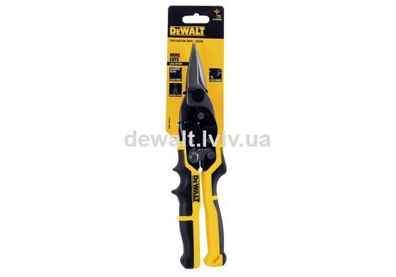 Ножиці по металу ERGO Aviation довжиною 250 мм, прямі DeWALT DWHT14675-0