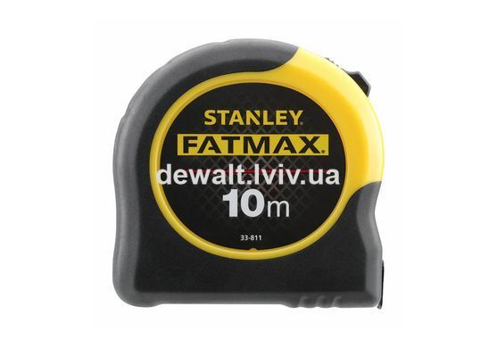 Рулетка вимірювальна FatMax Blade Armor довжина 10 м, ширина 32 мм в корпусі з АВС-пластика STANLEY 0-33-811