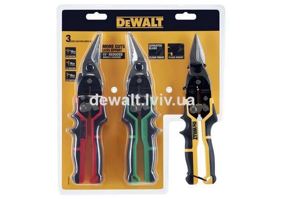 Набір ножиць з металу ERGO Aviation DeWALT DWHT14676-0