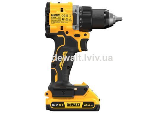 Дрель-шуруповерт аккумуляторная DeWALT DCD794D2T