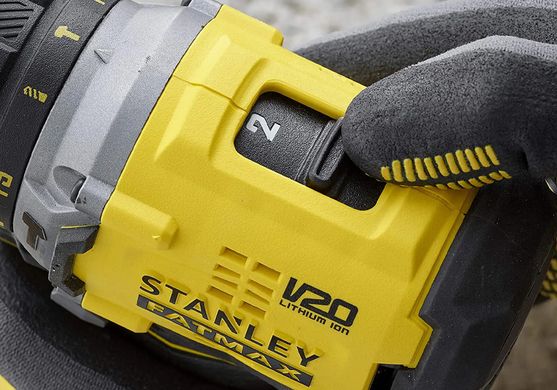 Дриль-шурупокрут ударний безщітковий акумуляторний STANLEY FATMAX SFMCD715D2K