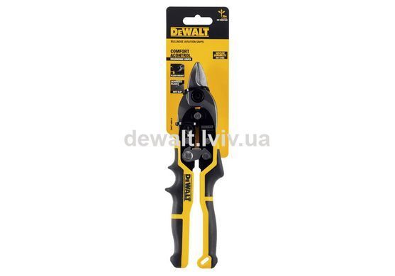 Ножиці по металу ERGO Aviation довжиною 235 мм, прямі з короткими губками DeWALT DWHT14694-0