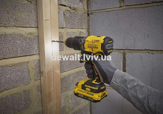 Дриль-шурупокрут ударний безщітковий акумуляторний STANLEY FATMAX SFMCD715D2K