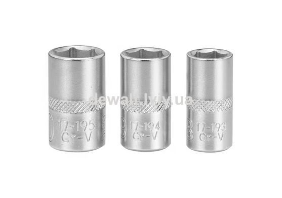 Набор торцевых головок 1/4 Maxi Drive, с шестигранным профилем, 3 шт: 8, 9, 10 мм STANLEY FMMT17091-0