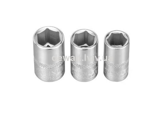 Набор торцевых головок 1/4 Maxi Drive, с шестигранным профилем, 3 шт: 8, 9, 10 мм STANLEY FMMT17091-0