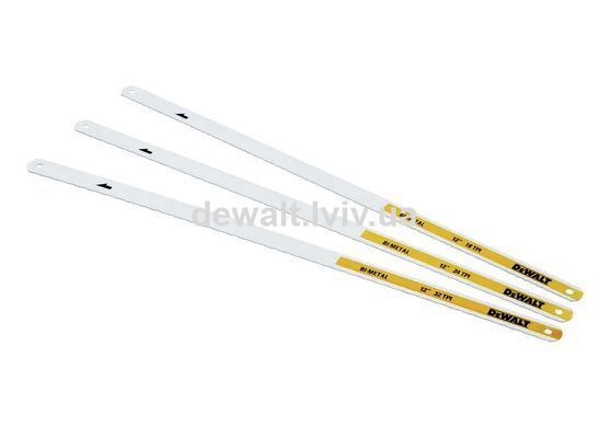 Набор полотен по металлу Bi-Metal 300 мм, 3 шт DeWALT DWHT0-20558