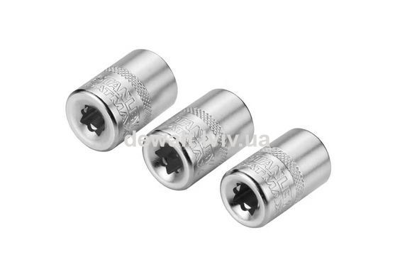 Набор торцевых головок 1/4 Maxi Drive с шестигранным профилем, 3 шт: 11, 12, 13 мм. STANLEY FMMT17092-0