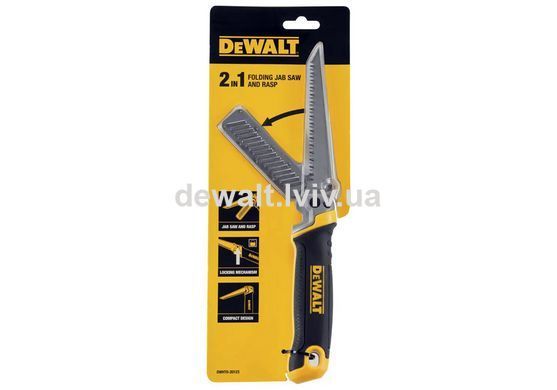 Мининожовка- рашпиль по гипсокартону, складная DeWALT DWHT0-20123