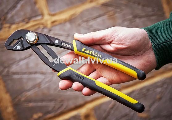 Пасатижі FatMax Groove Joint переставні сантехнічні довжиною 300 мм STANLEY 0-84-649