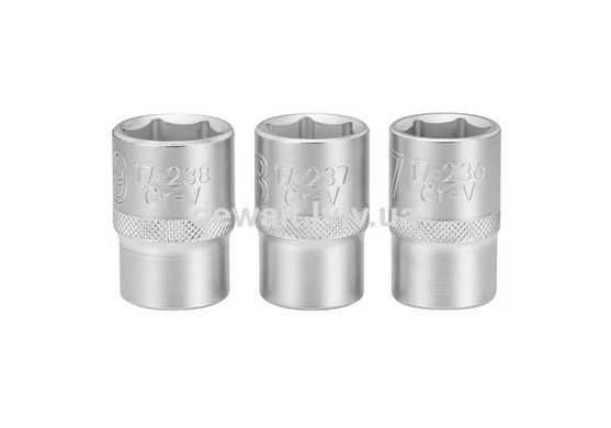 Набор торцевых головок 1/2 Maxi Drive с шестигранным профилем, 3 шт: 17, 18, 19 мм. STANLEY FMMT17094-0