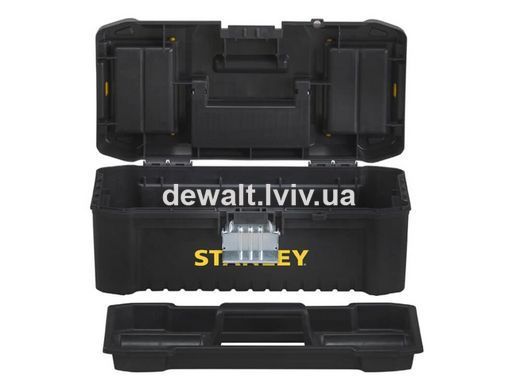 Ящик ESSENTIAL пластиковий з металевими застібками, розмір 316x156x128 мм (12.5 ) STANLEY STST1-75515