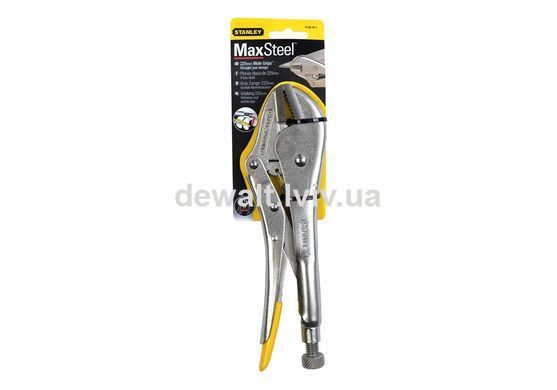 Захват регулируемый с фиксатором и прямыми губками STANLEY 0-84-811