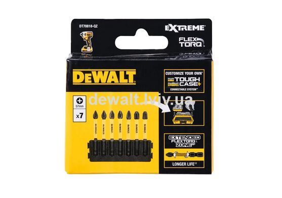 Кассета з битами FlexTorq DeWALT DT70818