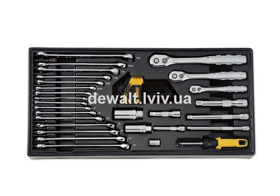 Набор головок, бит, шестигранных ключей 1/4, 3/8, 1/2, 341 предмет DeWALT DWMT45341-1
