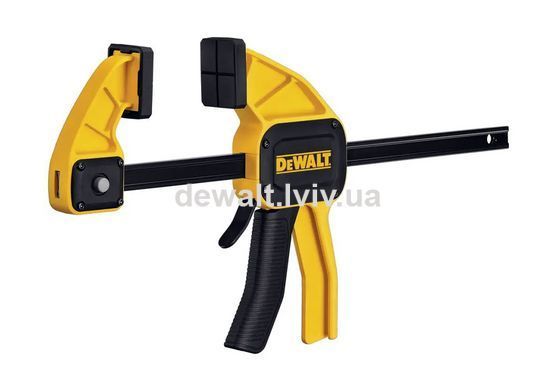 Струбцина L триггерна з максимальним зусиллям стиснення 135 кг DeWALT DWHT0-83192