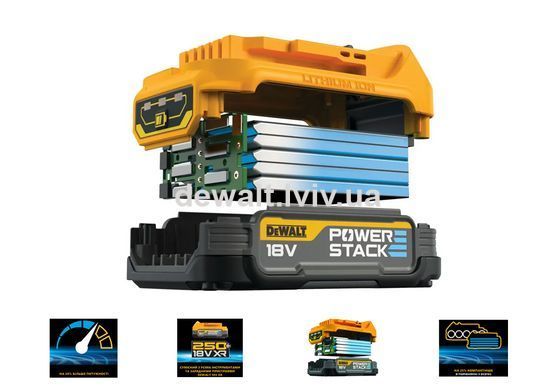 Аккумуляторная батарея PowerStack DeWALT DCBP034