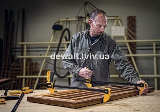 Струбцина L триггерна з максимальним зусиллям стиснення 135 кг DeWALT DWHT0-83194