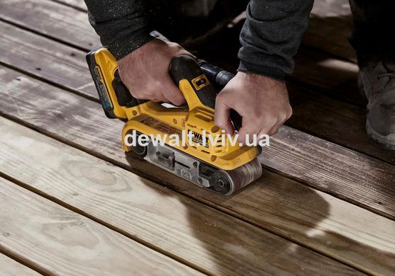 Шлифмашина ленточная аккумуляторная DCW220