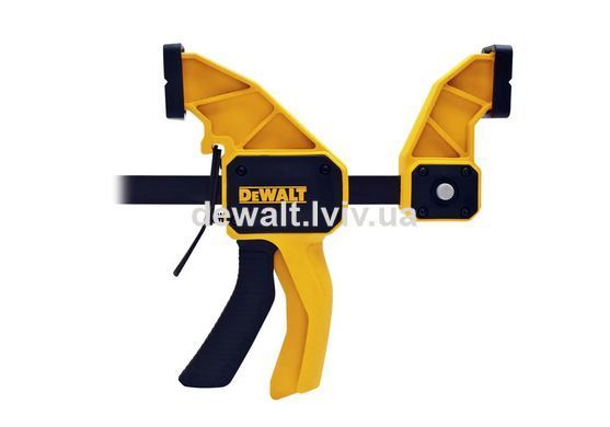 Струбцина L триггерна з максимальним зусиллям стиснення 135 кг DeWALT DWHT0-83195