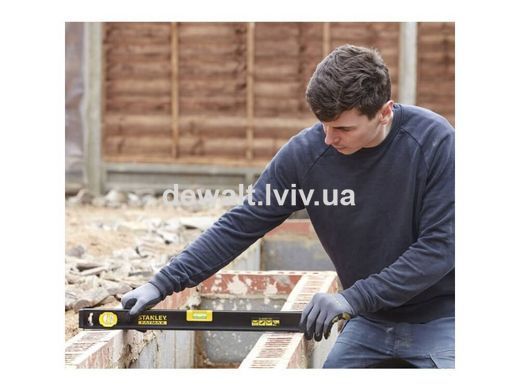 Уровень FatMax WATERFIT CLASSIC PRO алюминиевый длиной 600 мм с тремя капсулами STANLEY FMHT42554-1