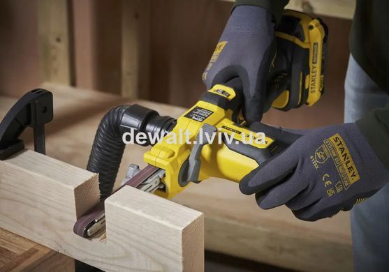 Шліфмашина стрічкова-напилок акумуляторна STANLEY FATMAX SFMCE210B