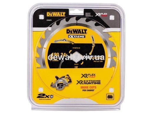 Диск пилковий XR FLEXVOLT EXTREME c ромбовидною посадкою DeWALT DT40270
