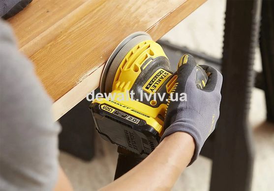 Шлифмашина эксцентриковая аккумуляторная бесщёточная STANLEY FATMAX SFMCW220B