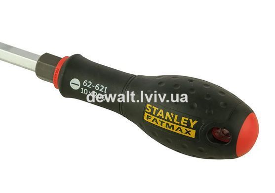 Отвертка FatMax с длиной жала 200 мм под шлиц SL10 с шестигранником под ключ STANLEY FMHT1-62621