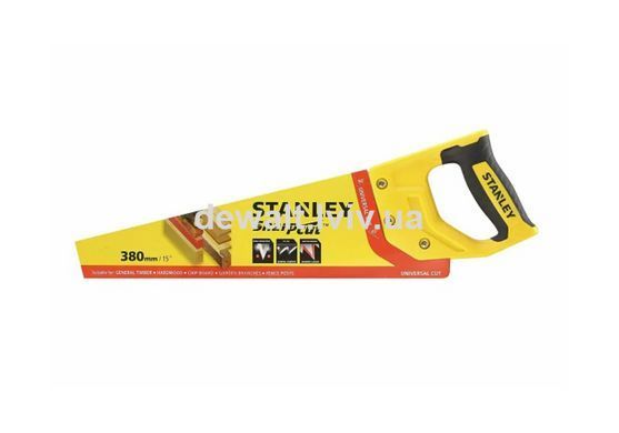 Ножовка SHARPCUT &trade; длиной 380 мм для поперечного и продольного реза STANLEY STHT20366-1