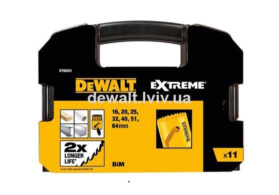 Набір коронок-ціфенборів DeWALT DT90351