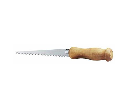 Ножовка по гипсокартону узкая длиной 152 мм с деревянной рукояткой STANLEY 0-15-206