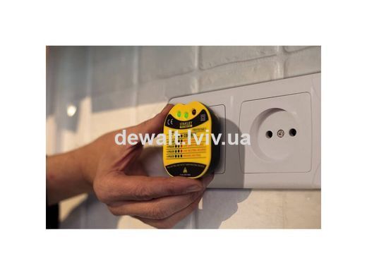 Тестер розеток настенный &Prime;FATMAX&reg;&Prime;, &Prime;европейская вилка&Prime; AC 230 V STANLEY FMHT82569-6