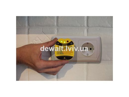 Тестер розеток настенный &Prime;FATMAX&reg;&Prime;, &Prime;европейская вилка&Prime; AC 230 V STANLEY FMHT82569-6