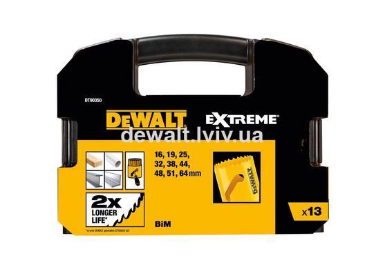 Набор коронок-цифенборов DeWALT DT90350