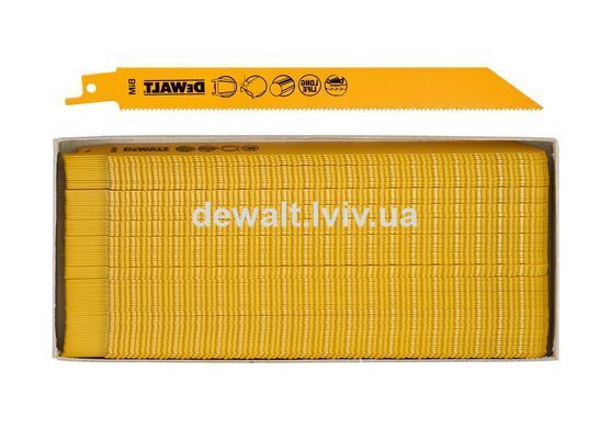 Полотно пиляльне DeWALT, BiM, для шабельних пил DeWALT DT2323, 100 шт.