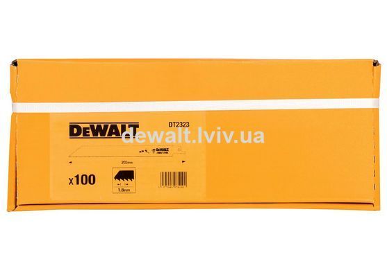 Полотно пиляльне DeWALT, BiM, для шабельних пил DeWALT DT2323, 100 шт.