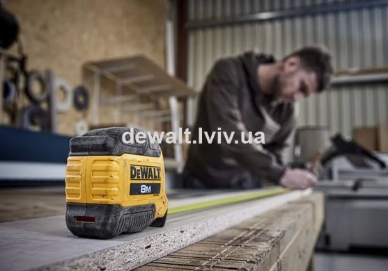 Рулетка вимірювальна TOUGH, 8 м х 28 мм DeWALT DWHT38128-0