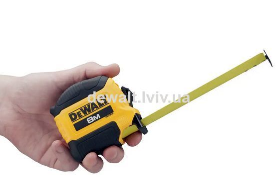 Рулетка вимірювальна TOUGH, 8 м х 28 мм DeWALT DWHT38128-0