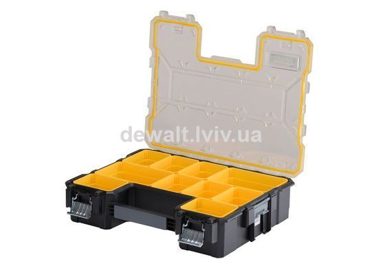 Органайзер професійний FATMAX SHALLOW PRO METAL LATCH, вологозахисний, розмірами 446x116x357 мм STANLEY 1-97-518