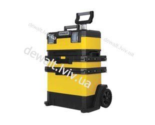 Ящик металлопластмассовий Rolling Workshop, розміри 568x730x389 мм, на колесах STANLEY 1-95-621