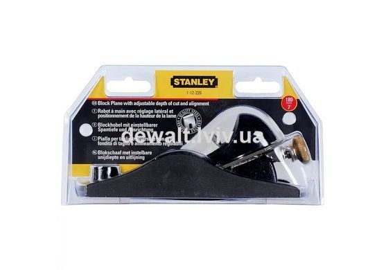 Рубанок торцевой с регулировкой лезвия STANLEY 1-12-220