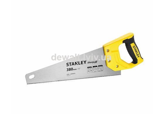Ножовка SHARPCUT &trade; длиной 380 мм для поперечного и продольного реза STANLEY STHT20369-1