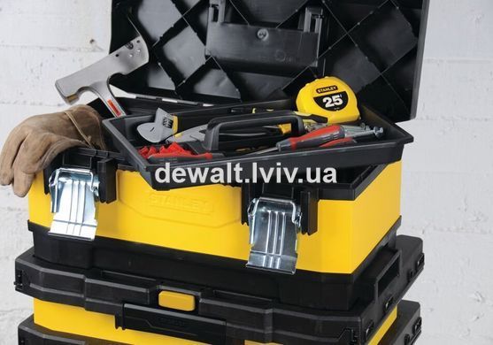 Ящик металлопластмассовий Rolling Workshop, розміри 568x730x389 мм, на колесах STANLEY 1-95-621