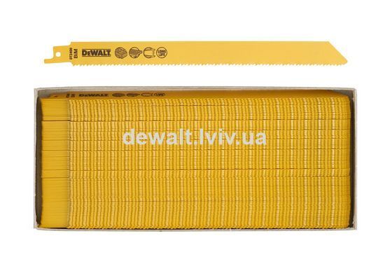 Полотно пиляльне DeWALT, BiM, для шабельних пил DeWALT DT2400, 100 шт.