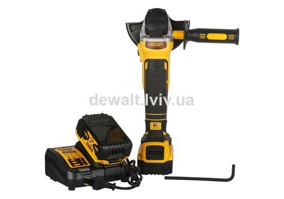 Шлифмашина угловая аккумуляторная DeWALT DCG405S2T